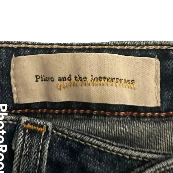 Anthropologie pilcro and the letter press Jean shorts blue distressed - Picture 3 of 6